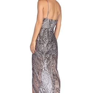 Long dress party evening elegant